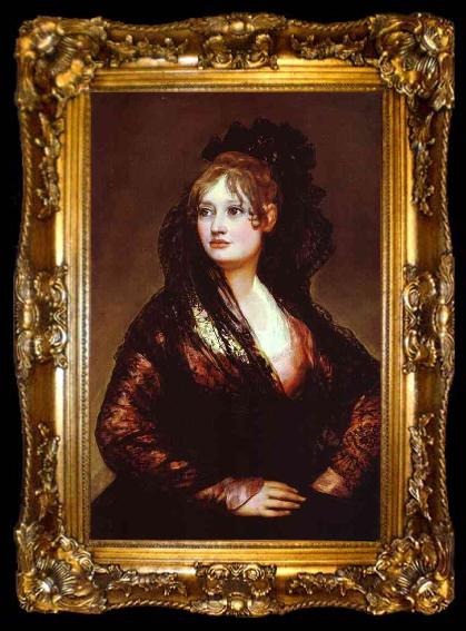 framed  Francisco Jose de Goya Dona Isabel de Porcel., ta009-2